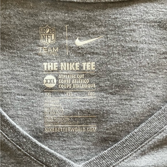 Gray Seahawks 76 V-Neck T-Shirt - Picture 2 of 2